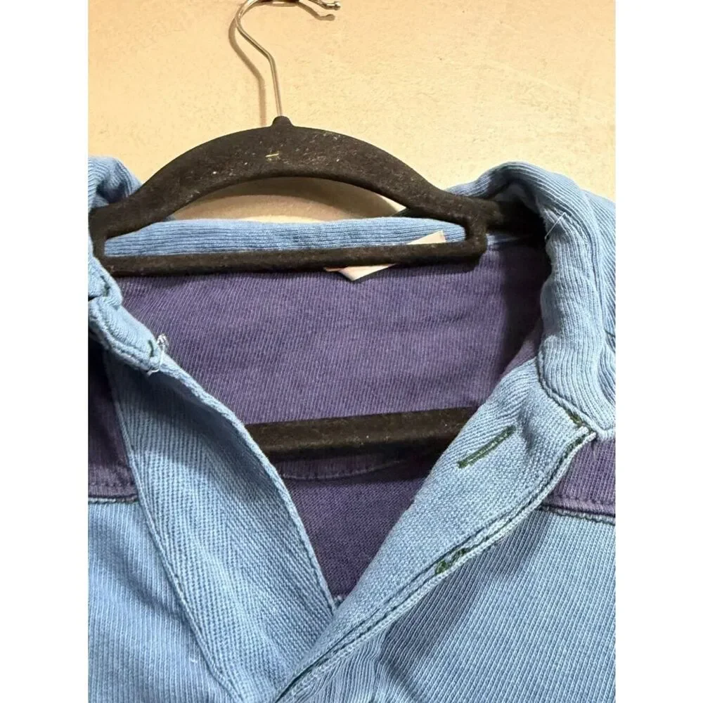 Free People Remi Rugby Mini Dress Blue